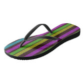 Fettgestreifte Flip Flops Badesandalen (Schrägansicht)