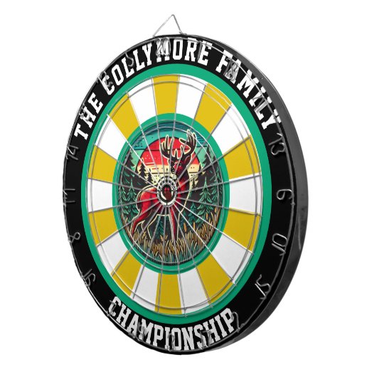 Fettgetragenes Hirschwerk Dartscheibe (Vorderseite rechts)