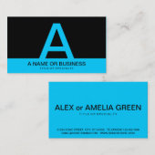 Fettgewebe TURQUOISE Visitenkarte (Vorne/Hinten)