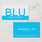 Fettgewebe TURQUOISE Visitenkarte (Vorne/Hinten)