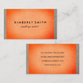 Fettgewebe Visitenkarte (Vorne/Hinten)