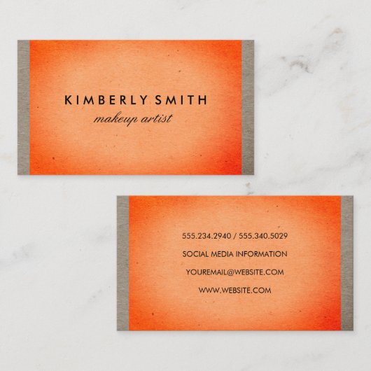 Fettgewebe Visitenkarte (Vorne/Hinten)