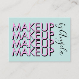 Fettgewebte Wiederholung Makeup Salon Nails Eyelas Visitenkarte