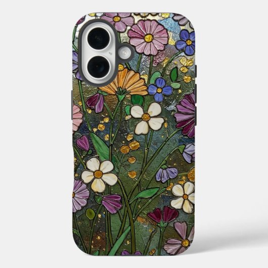 Fettgewebte Wildblumen Case-Mate iPhone Hülle (Rückseite)