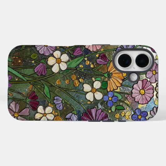 Fettgewebte Wildblumen Case-Mate iPhone Hülle (Rückseite (Horizontal))