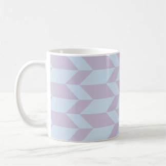 Fettgewebte, zweiteilige, Zickzack Stripe-Pulver-P Kaffeetasse