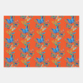 Fettgewebtes und lebhaftes Butterfly Wrapping Pape Geschenkpapier Set (Vorderseite)
