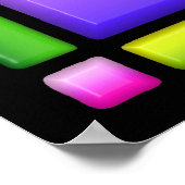 Fettglasdesign Poster (Ecke)