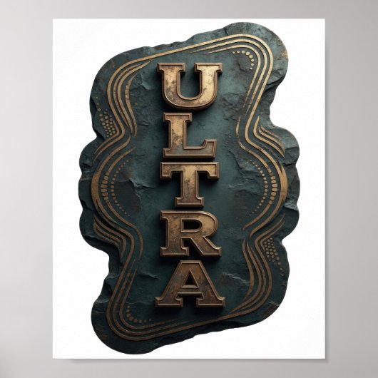 Fettgold ULTRA Fett Design Poster (Vorne)