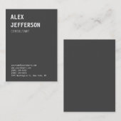 Fettgrau Beruflich Visitenkarte (Vorne/Hinten)