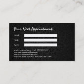 Fettgrün und Lila - Personalausweis Terminkarte (Rückseite)