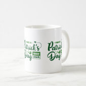 Fettgrüner irischer Zitat-St.-Patrick-Mug Kaffeetasse (VorderseiteRechts)