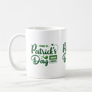 Fettgrüner irischer Zitat-St.-Patrick-Mug Kaffeetasse