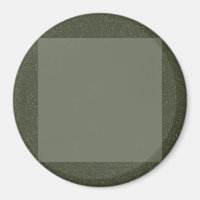 Fettgrüner Magnet mit quadratischer Mitte