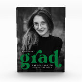 Fettgrüner Typografie-Abschluss Fotoblock (Vorderseite)