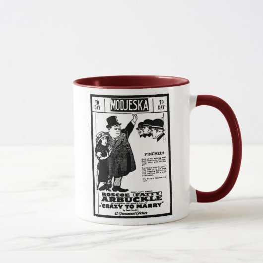 Fetthaltiges Arbuckle VERRÜCKT 1921 HEIRATEN Tasse (Rechts)
