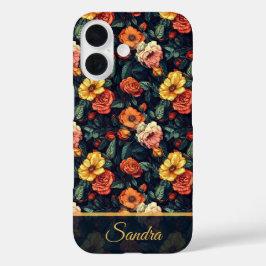 Fettige Geburtstagsfeier-Rosen-Blumenbenutzerdefin iPhone 16 Hülle