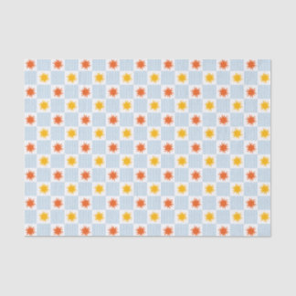 Fettige Sonnenstrahlen-Schachbrett-Tissue-Papier - Seidenpapier