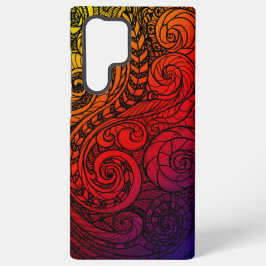 Fettiger Wirbel-Kritzelei Samsung Galaxy Hülle