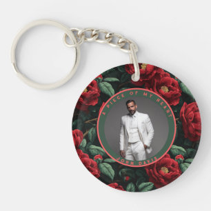 Fettiges besonderes Erinnerungsgeschenk Florale Ga Schlüsselanhänger