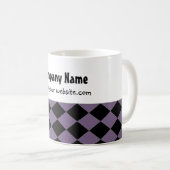 Fettiges Diamantmuster Kaffeetasse (VorderseiteRechts)
