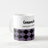 Fettiges Diamantmuster Kaffeetasse (Vorderseite Links)