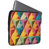 Fettiges geometrisches Dreiecks Muster Laptopschutzhülle (Vorne Rechts)