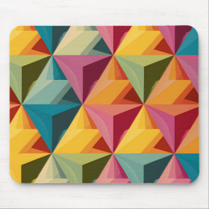 Fettiges geometrisches Dreiecks Muster Mousepad