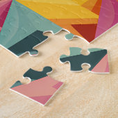 Fettiges geometrisches Dreiecks Muster Puzzle (Seite)