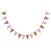 Fettiges geometrisches Dreiecks Muster Wimpelkette (Alle)