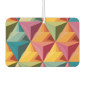 Fettiges geometrisches Dreiecksmuster  Autolufterfrischer (Vorderseite)