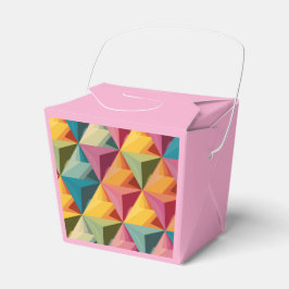 Fettiges geometrisches Dreiecksmuster Geschenkschachtel
