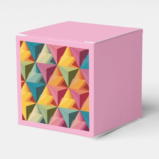 Fettiges geometrisches Dreiecksmuster Geschenkschachtel (Vorderseite)