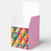 Fettiges geometrisches Dreiecksmuster Geschenkschachtel (Geöffnet)