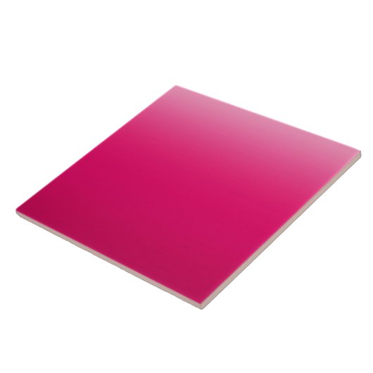 Fettiges Rosa Farbverlauf-Design Fliese (Seite)
