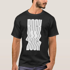 Fettiges und welliges Felsen-Logo T-Shirt