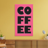 Fettkaffee-Leinwand Leinwanddruck (Insitu (Wohnzimmer))