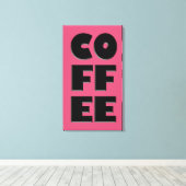 Fettkaffee-Leinwand Leinwanddruck (Insitu (Holzboden))