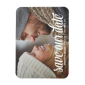 Fettkalligraphie | FOTO SAVE THE DATE Magnet (Vertikal)