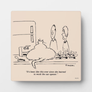 Fettkatze Fotoplatte