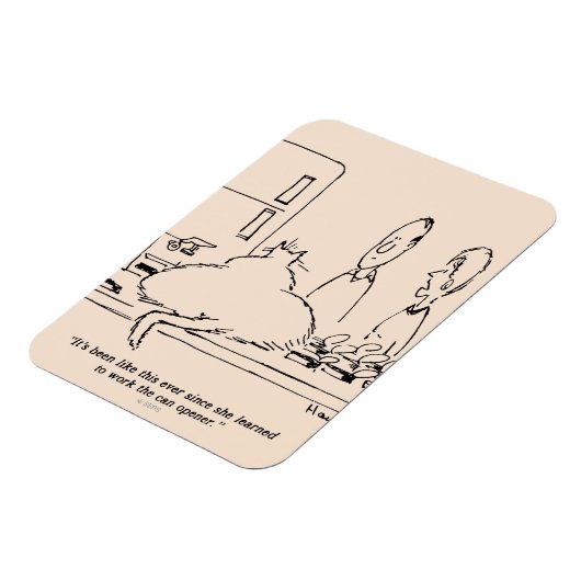 Fettkatze Magnet (Linke Seite)