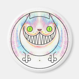 Fettkatze mit Cheshire Cat Grin Magnet
