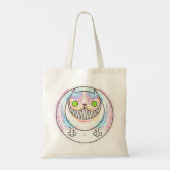 Fettkatze mit Cheshire Cat Grin Tasche Shopping Ba (Rückseite)