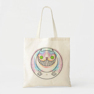 Fettkatze mit Cheshire Cat Grin Tasche Shopping Ba