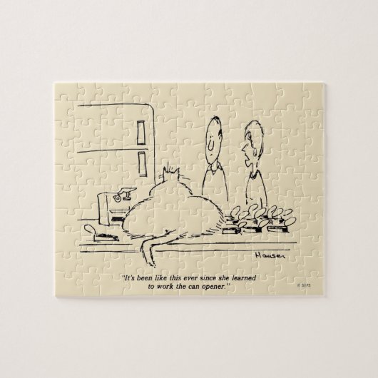 Fettkatze Puzzle (Horizontal)