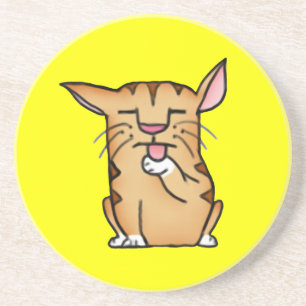 Fettkatze Sandstein Untersetzer