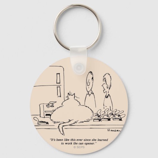 Fettkatze Schlüsselanhänger (Vorderseite)