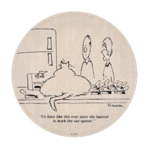 Fettkatze Schneidebrett