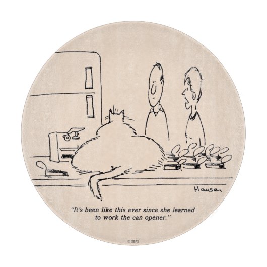 Fettkatze Schneidebrett (Vorderseite)