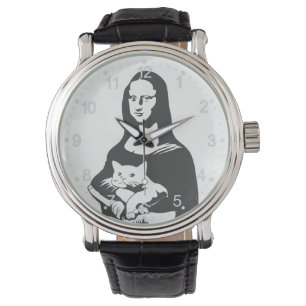 Fettkatze von da vinci - Wählen Sie die Hintergru Armbanduhr